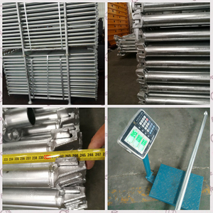 Sistema de andaime galvanizado Horizontal Ringlock System HDG Stau Ledger TUBE