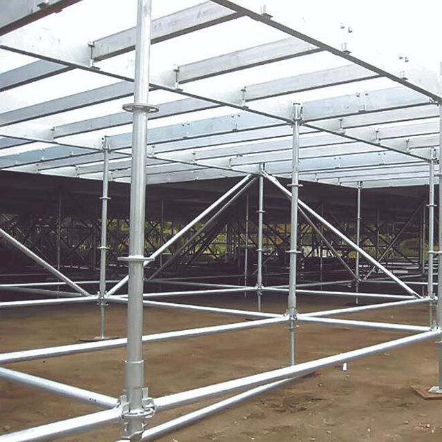 Padrão de andaimes de aço galvanizado vertical para sistema de toque