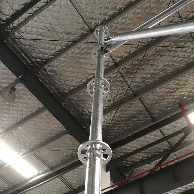 Padrão de andaimes de aço galvanizado vertical para sistema de toque