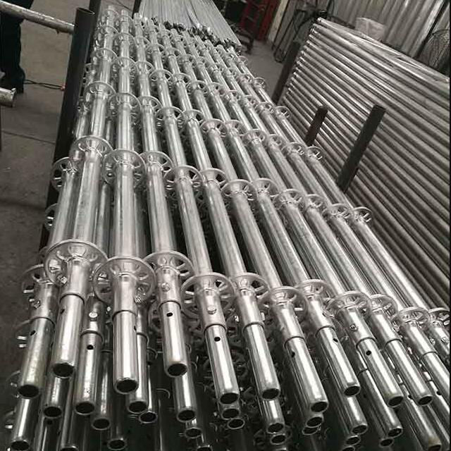 Padrão de andaimes de aço galvanizado vertical para sistema de toque