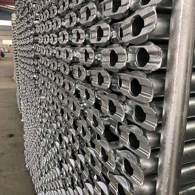 Hot Dip galvanized Ledger ou Horizontal para Sistema de Andaimes Cuplock